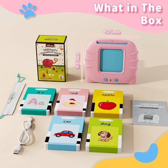 Talking Flash Cards for Toddlers – Montessori Learning Toy, Speech Therapy 224ct - Picture 2 of 5